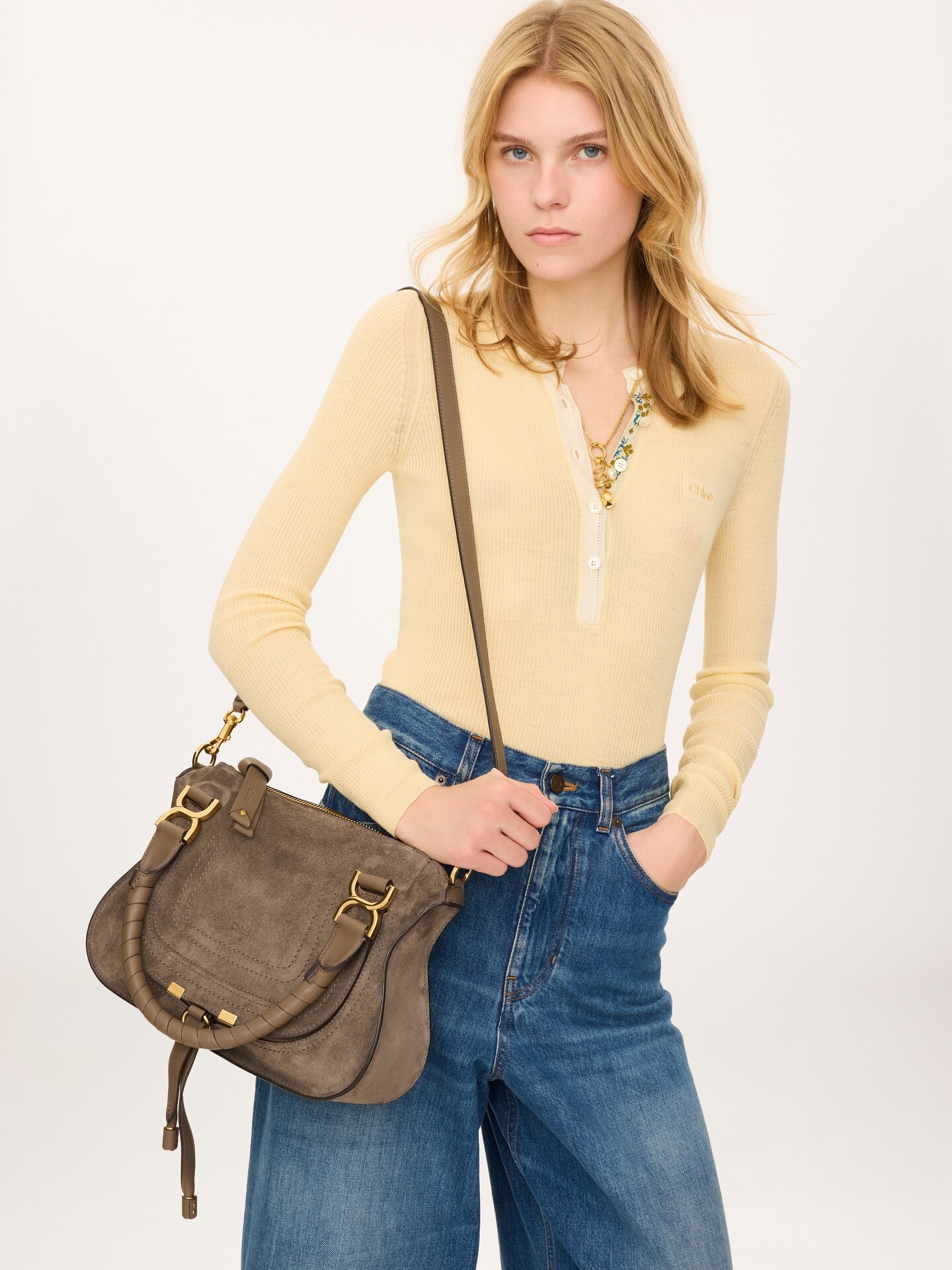 Small Marcie bag in suede leather - 2.0