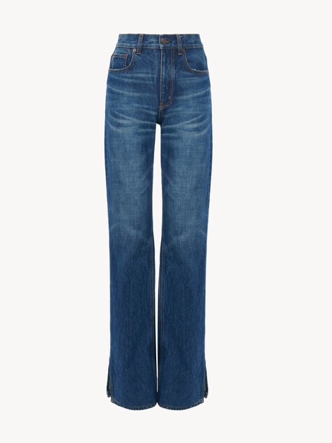 Straight jeans in denim