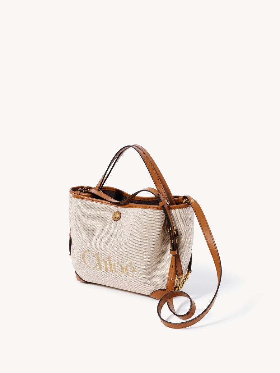 Small Chlo&eacute; Clover double carry bag in canvas - 3