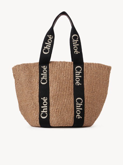 Large Woody basket in natural fibers