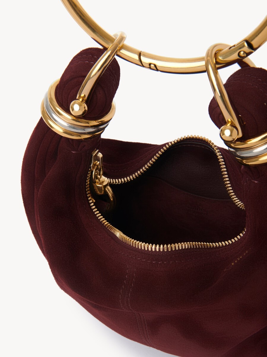 Mini Bracelet Hobo bag in suede leather - 5