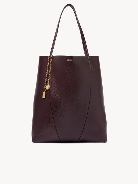 Large Chlo&eacute; Spin tote bag in grained leather
