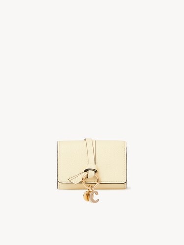 Mini Alphabet tri-fold in grained leather - 2
