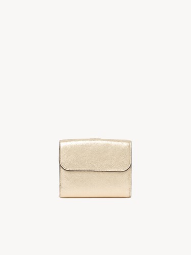 Small Alphabet tri-fold in metallized leather - 4