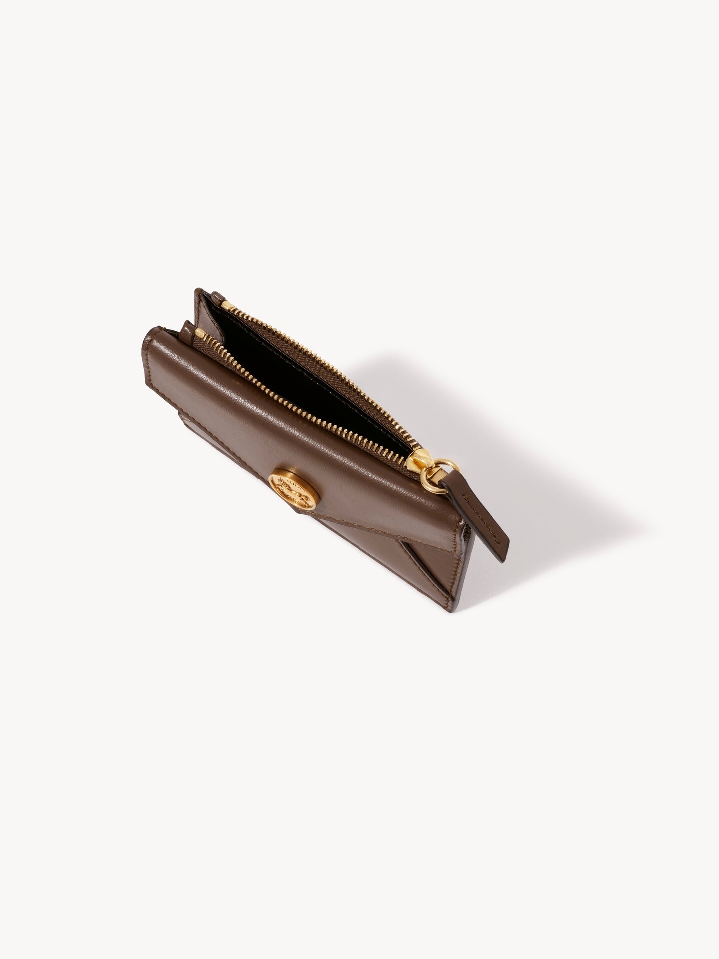 Small Envelope purse with card slots in soft & suede leather - 4.0