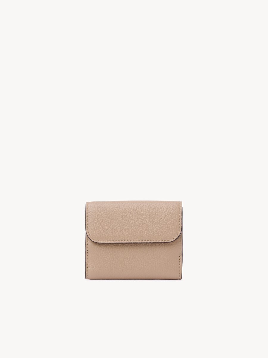 Mini Alphabet tri-fold in grained leather  - 4
