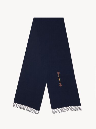 The Chlo&eacute; Horse Medal scarf in wool - 1