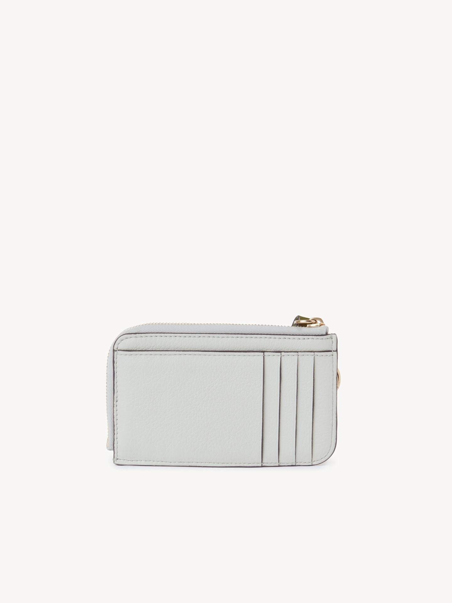 Alphabet wallet in grained leather - 4.0