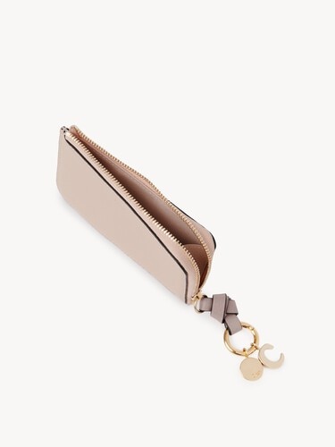 Alphabet wallet in grained leather - 5