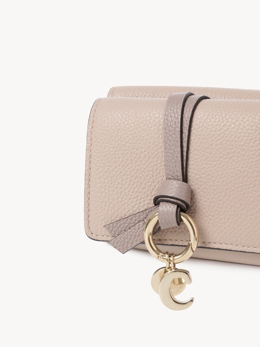 Mini Alphabet tri-fold in grained leather - 3