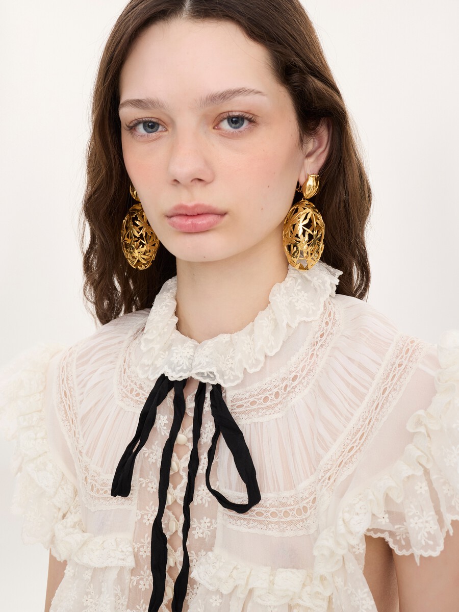 The Chlo&eacute; Gilded Cage earrings - 2