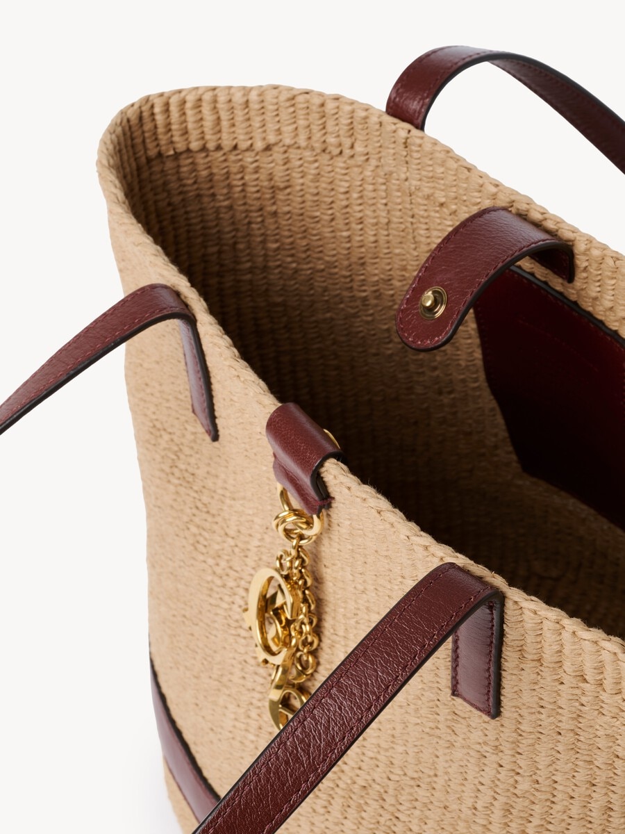 Bolso cesta Chlo&eacute; Charms de fibras naturales - 6