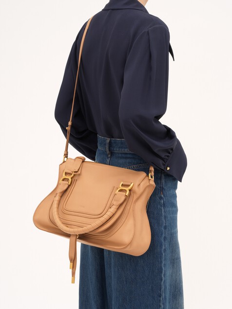 Bolso Marcie de cuero granulado