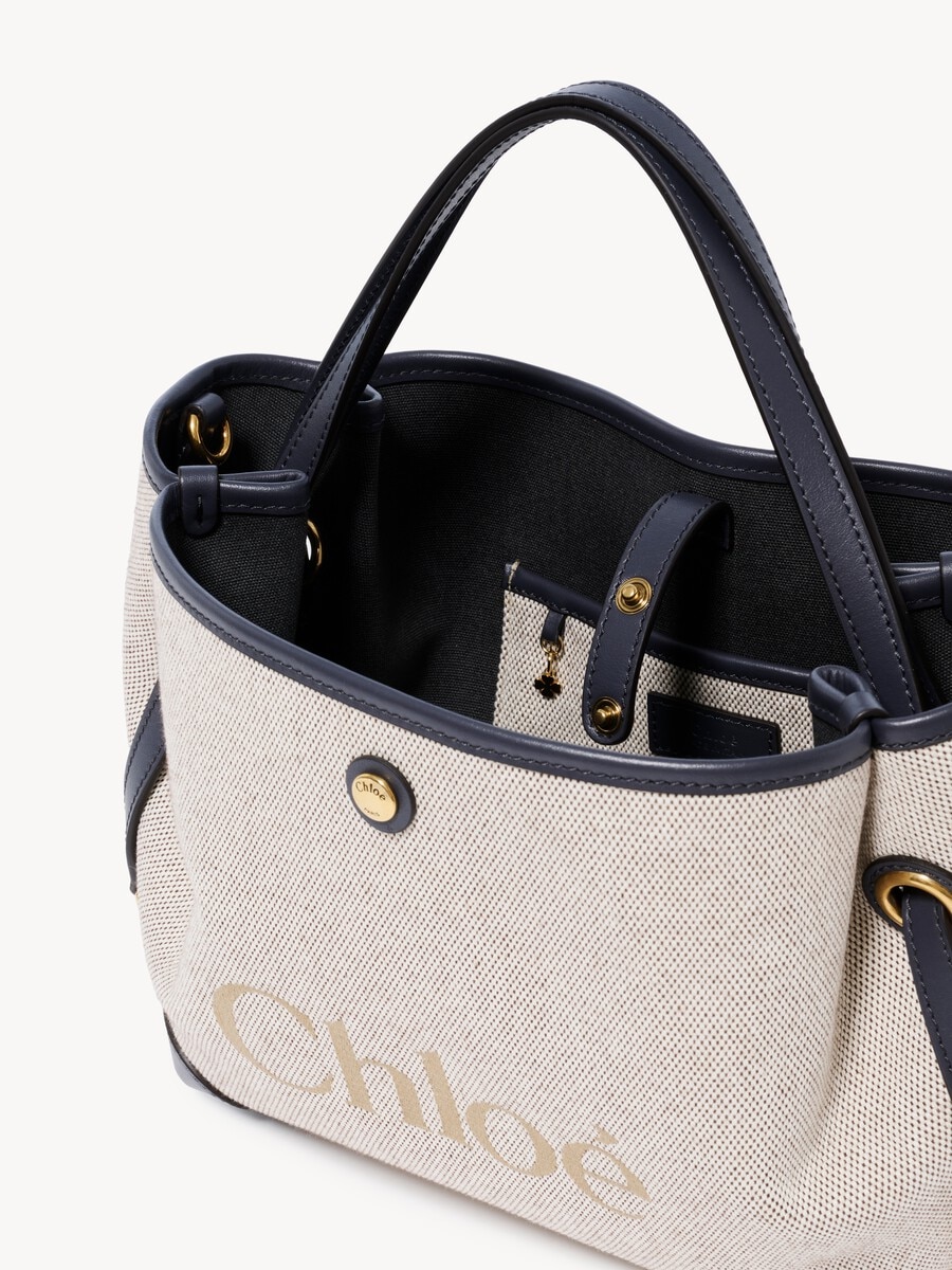 Small Chlo&eacute; Clover double carry bag in canvas - 5