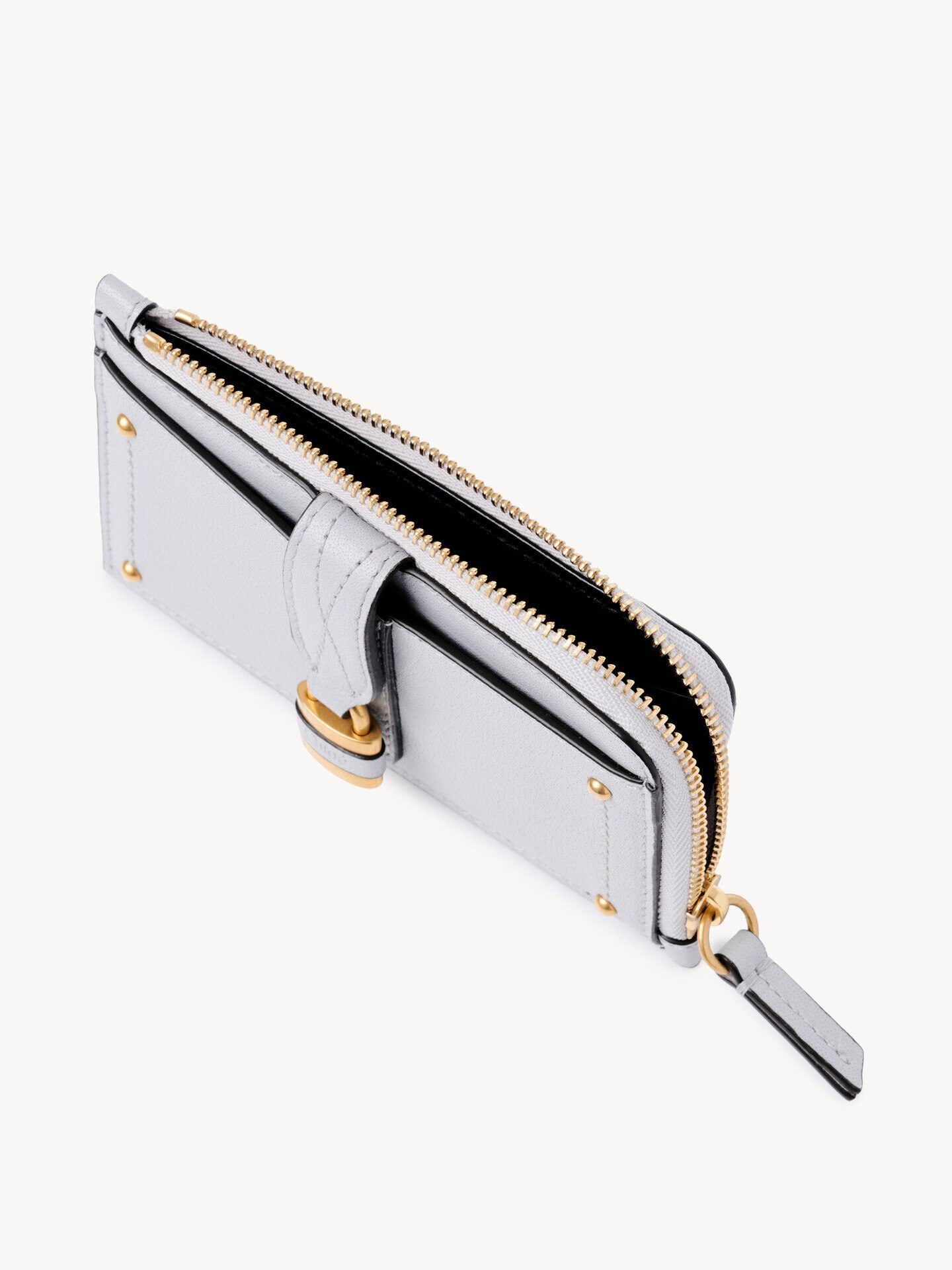 Small Paddington purse with card slots in grained leather - 5.0