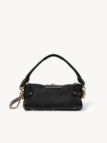 Small Paddington bag with strap in grained leather - 6