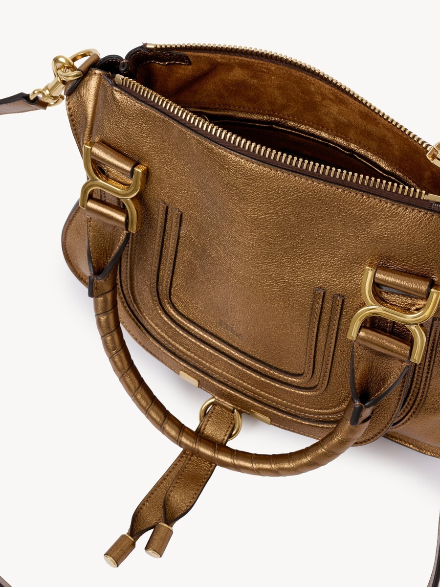 Bolso Marcie peque&ntilde;o de cuero metalizado - 8
