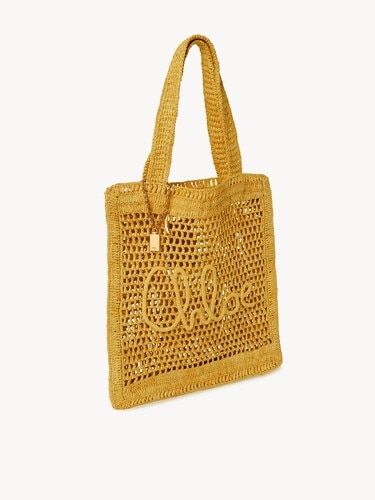 Summer Banana tote bag in raffia - 3
