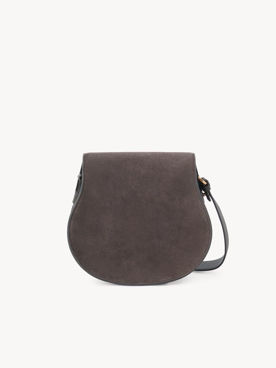Sac port&eacute; &eacute;paule Marcie en cuir velours - 4