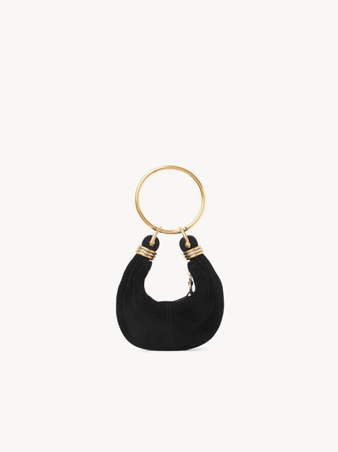 Mini Bracelet Hobo bag in suede leather