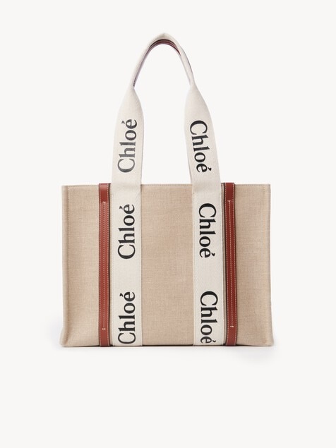 Bolso tote Woody de lino
