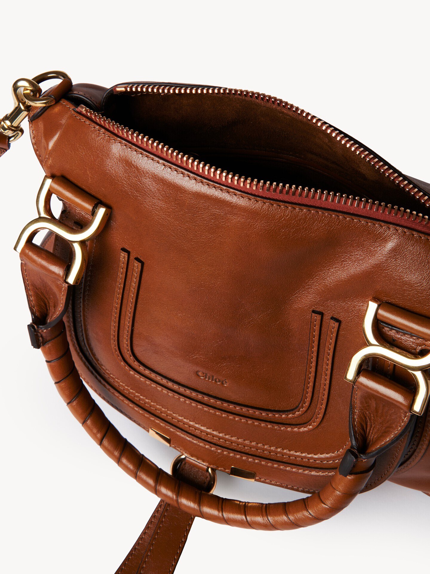 Petit sac Marcie en cuir brillant - 4.0