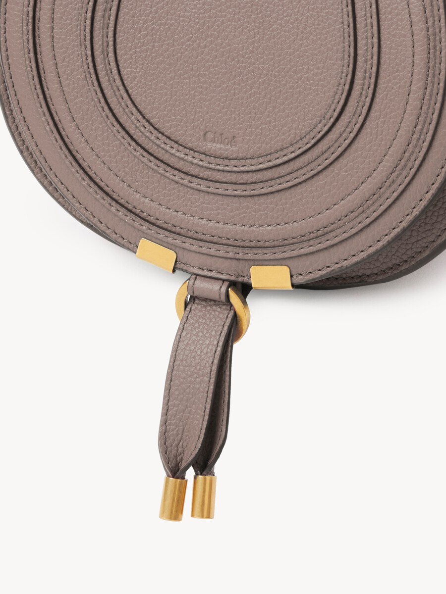 Small Marcie saddle bag in grained leather - 5