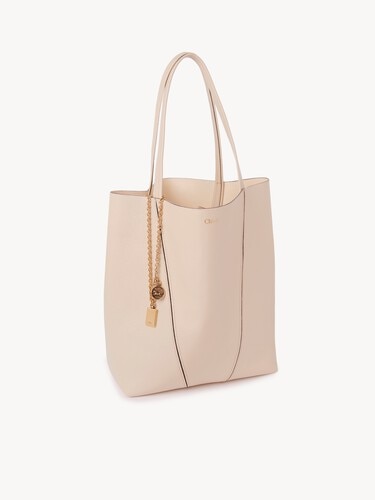 Chlo&eacute; Spin tote bag in grained leather - 4