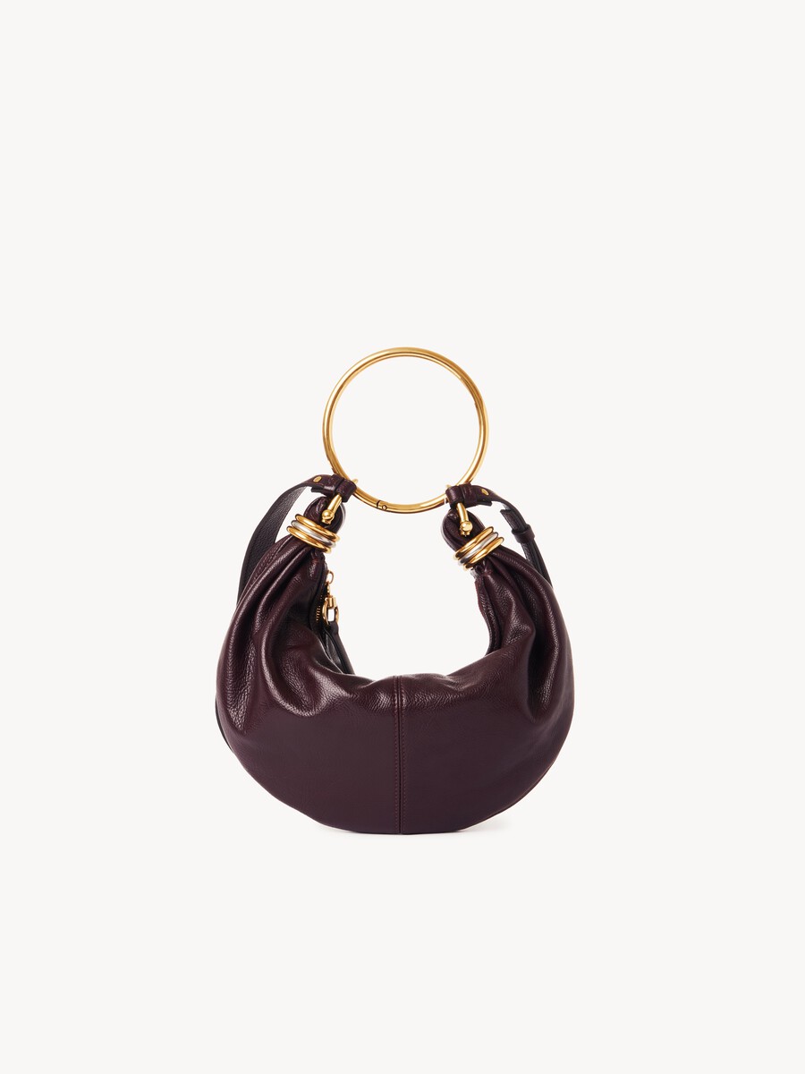 Small Bracelet hobo bag in grained leather - 4
