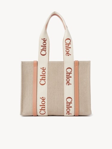 Bolso tote Woody de lino - 5