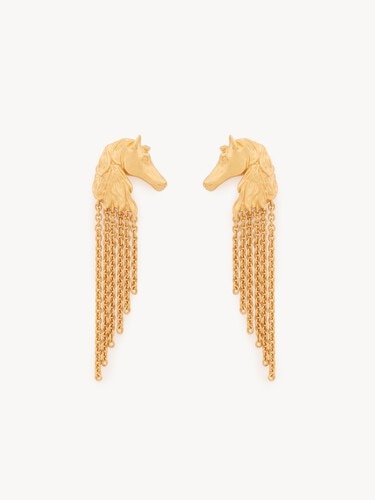 The Chlo&eacute; Chain Horse earrings - 1