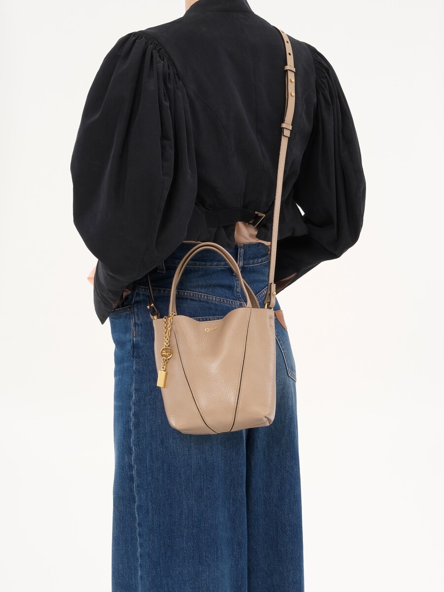 Bolso tote Chlo&eacute; Spin peque&ntilde;o de cuero granulado - 7