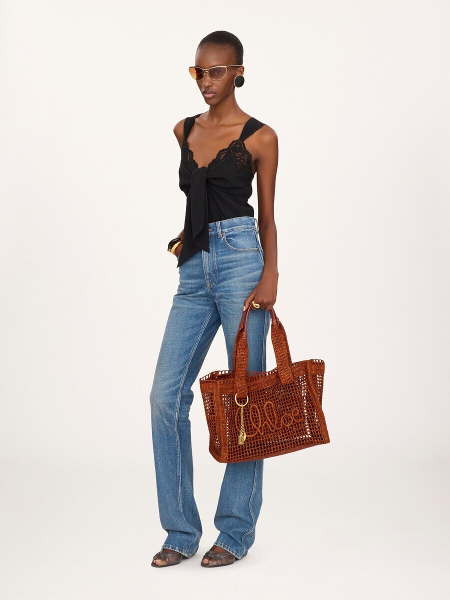 Sac cabas east-west Summer Banana en raphia - 7