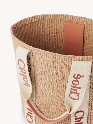 Large Woody basket in natural fibers - 6