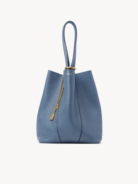 Chlo&eacute; Spin tote bag in grained leather