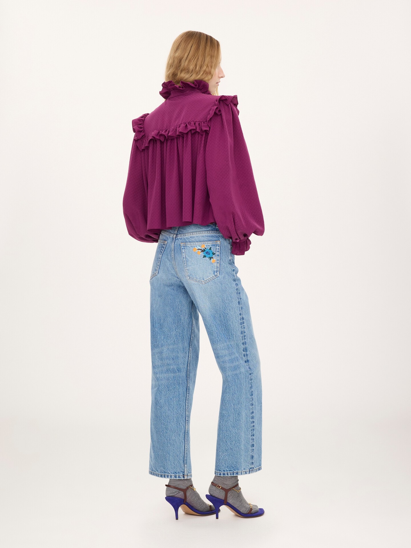 Straight jeans in denim - 5.0