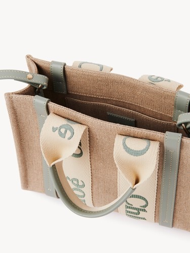 Bolso tote peque&ntilde;o Woody de lino - 6