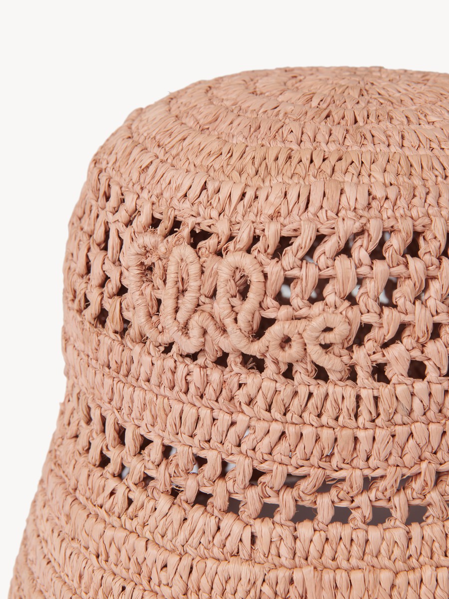 The Chlo&eacute; Sunset bucket hat in raffia - 4