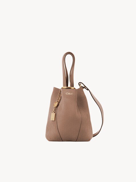 Small Chlo&eacute; Spin tote bag in suede leather