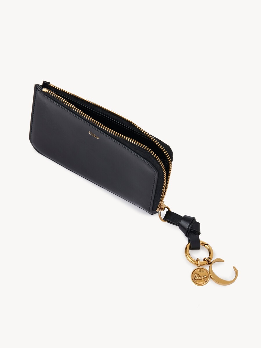 Alphabet wallet in shiny leather - 4