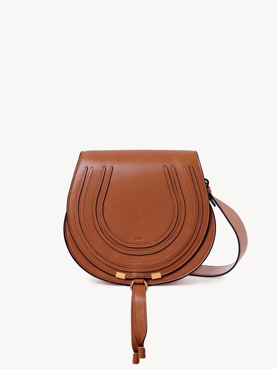 Bolso saddle Marcie de cuero brillante - 2