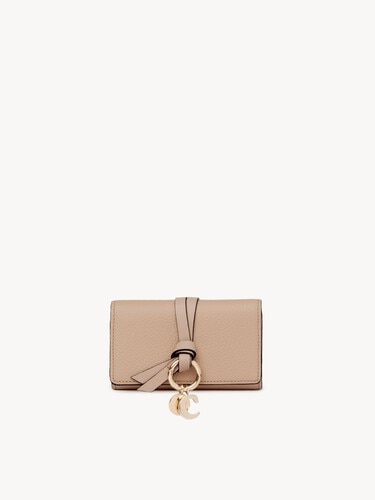 Alphabet key case in grained leather - 2