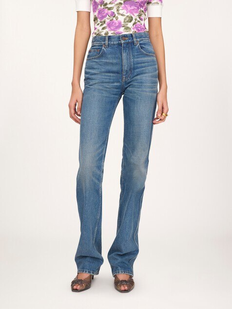 Straight jeans in denim