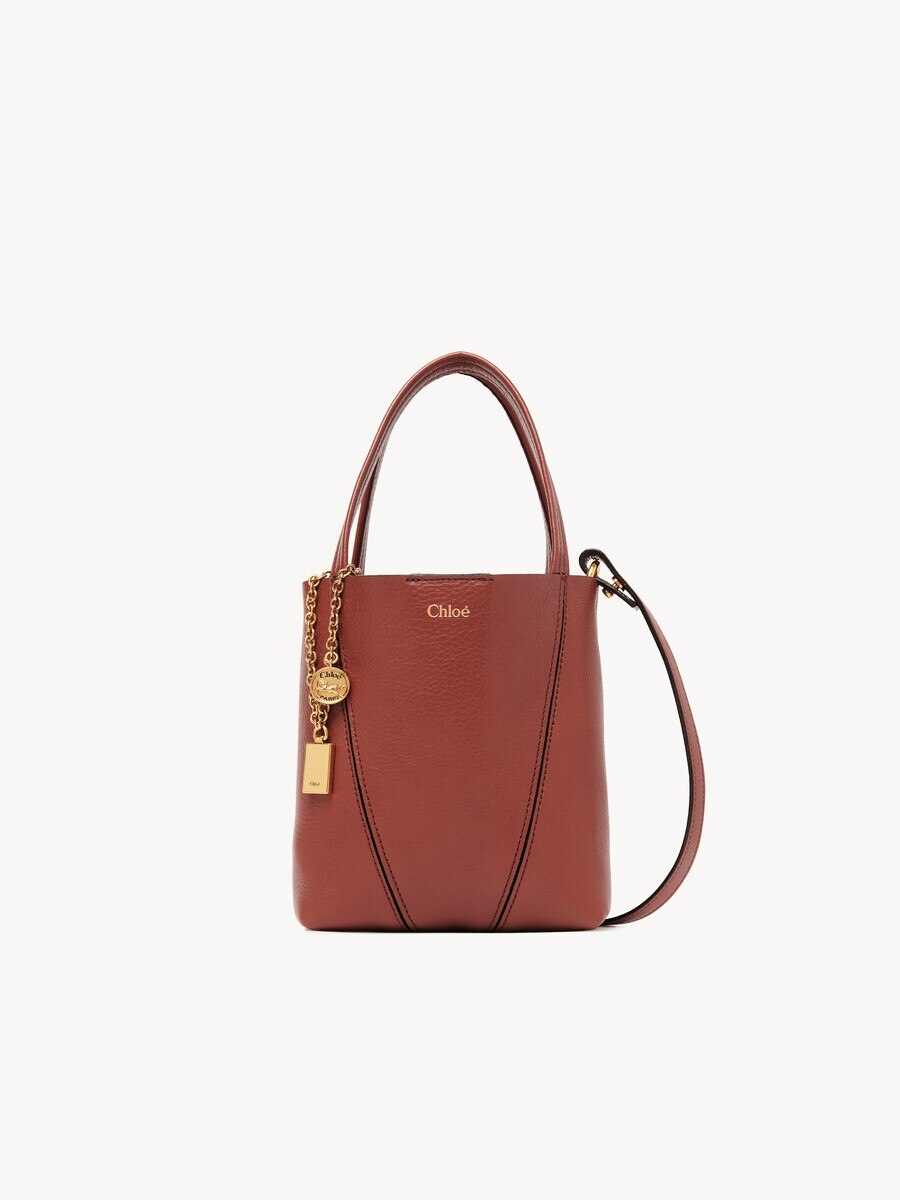 Bolso tote Chlo&eacute; Spin peque&ntilde;o de cuero granulado - 1