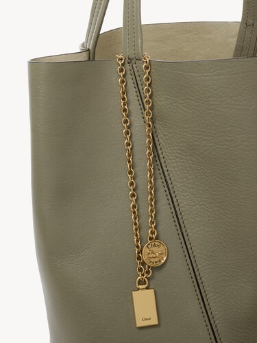 Chlo&eacute; Spin tote bag in grained leather - 6