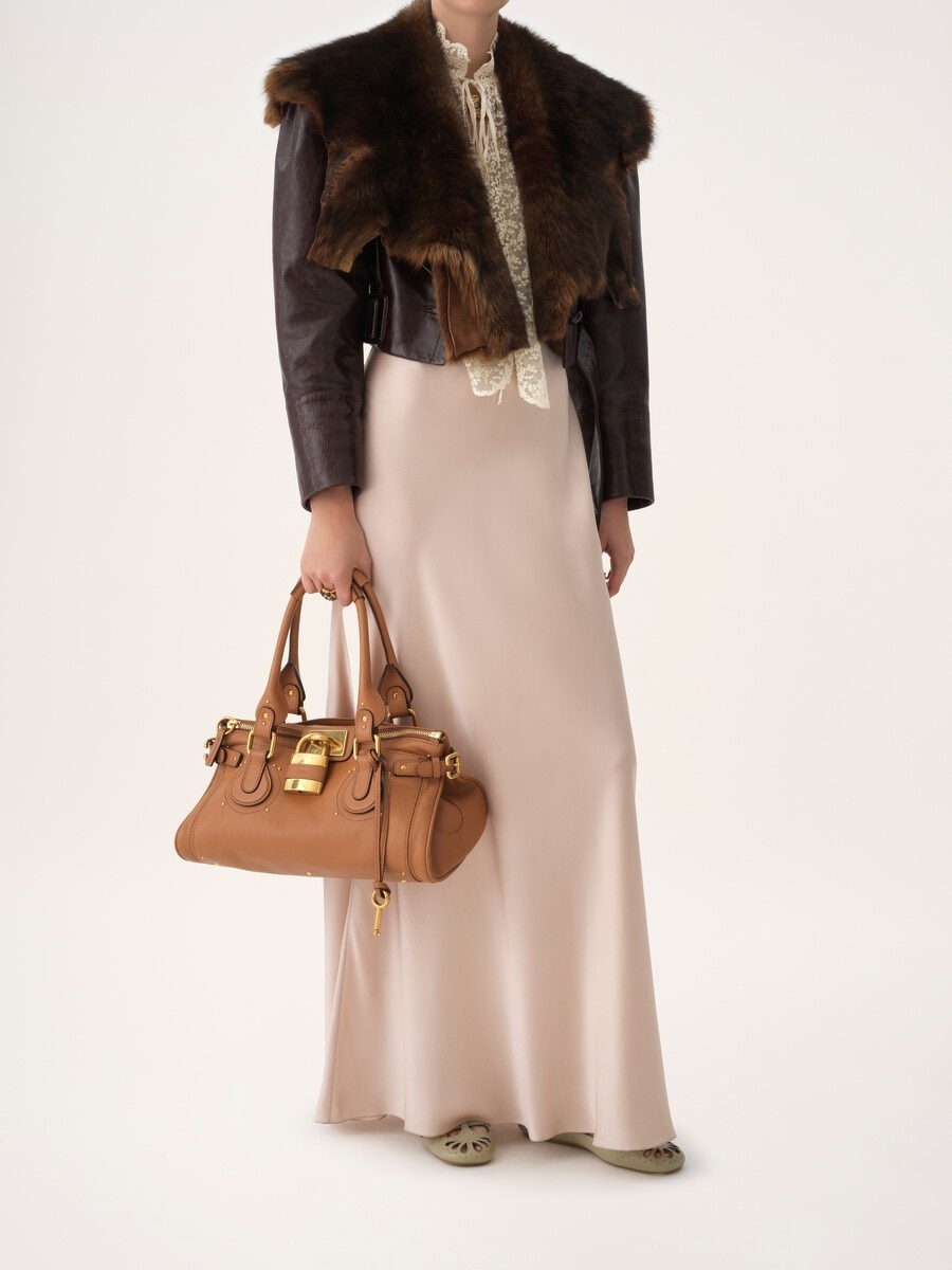 Sac Paddington en cuir grain&eacute; - 7