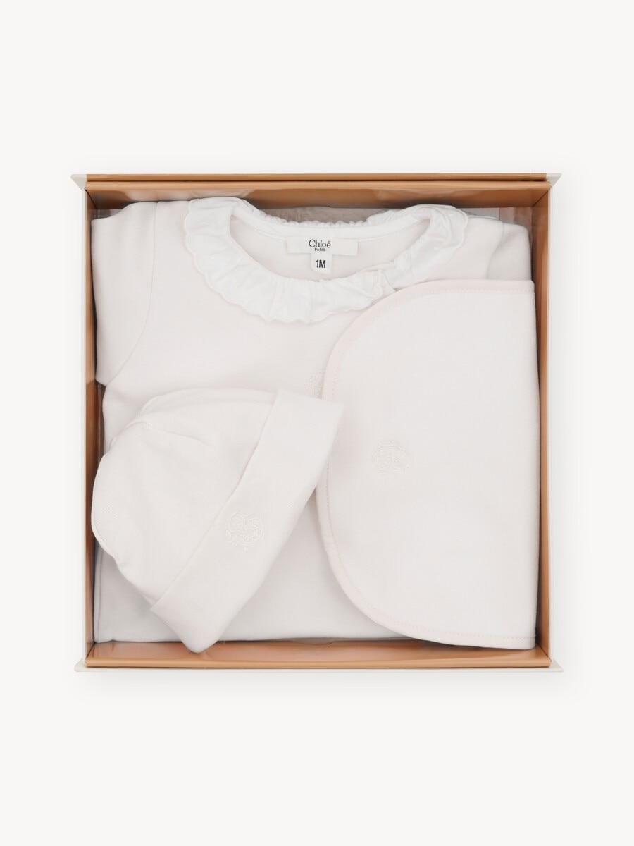 Baby gift set pajamas, hat & bib - 1