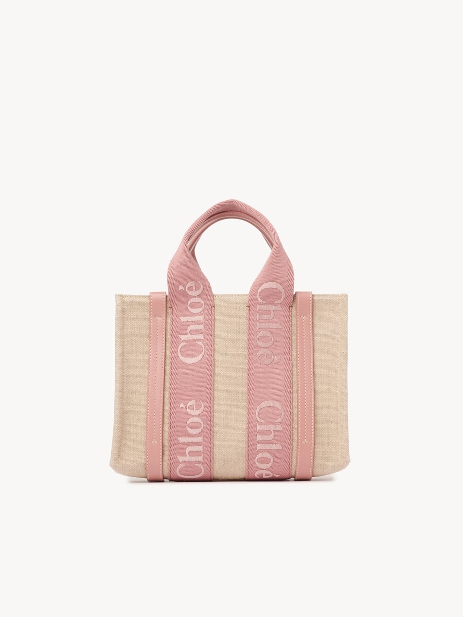 Bolso tote Woody peque&ntilde;o de lino - 5