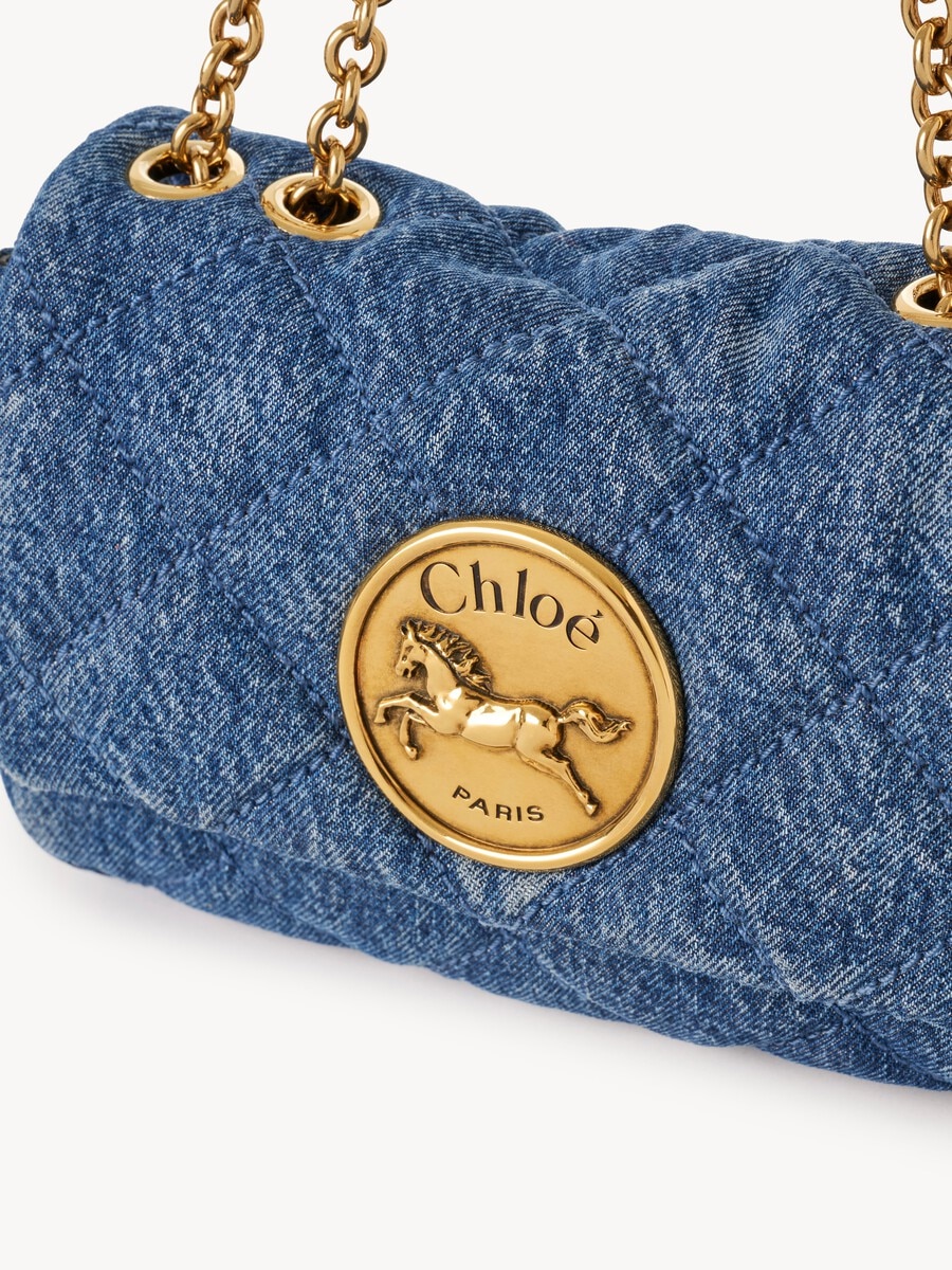 Small Chlo&eacute; Heritage shoulder bag in denim - 6