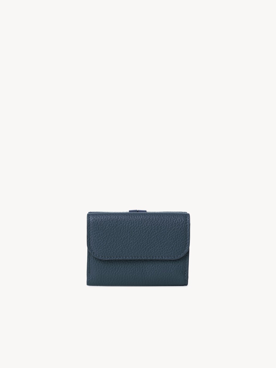 Mini Alphabet tri-fold in grained leather - 4